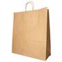 Draagtassen Papier 41cm x 35cm x 14cm Bruin met gedraaid handvat