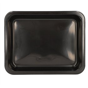 Menuschalen 1-vaks PP 22,7 x 17,8 x 3,2cm Zwart - Horecavoordeel.com