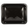 Menuschalen 1-vaks PP 22,7 x 17,8 x 4,9cm Zwart - Horecavoordeel.com