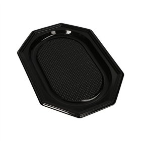 Catering serveerschalen PET 34cm x 25cm Zwart