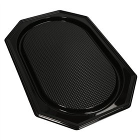 Catering serveerschalen PET 53cm x 35cm Zwart