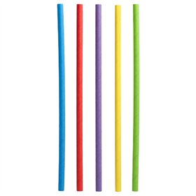 Milkshake rietjes Papier Ø 8mm x 25cm kleuren assortiment