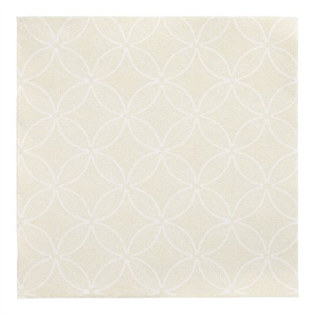 Servetten ROYAL Collection 1/4 vouw 40cm x 40cm Champagne Circle Flowers