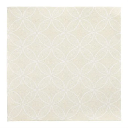 Servetten ROYAL Collection 1/4 vouw 40cm x 40cm Champagne Circle Flowers - Horecavoordeel.com