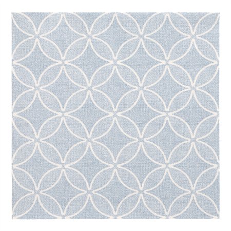 Servetten ROYAL Collection 1/4 vouw 40cm x 40cm arctisch Blauw Circle Flowers