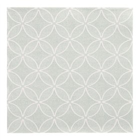 Servetten ROYAL Collection 1/4 vouw 40cm x 40cm jade Groen Circle Flowers - Horecavoordeel.com