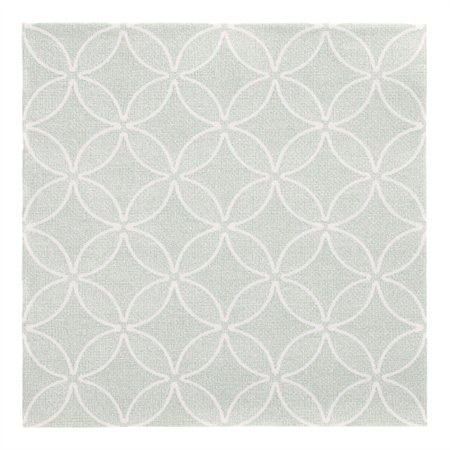 Servetten ROYAL Collection 1/4 vouw 40cm x 40cm jade Groen Circle Flowers