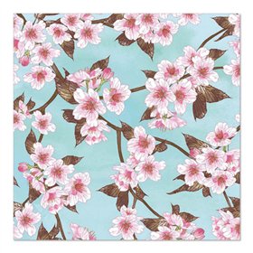 Servetten 3-laags 1/4 vouw 33cm x 33cm Cherry Blossoms