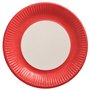 Borden Karton rond Ø 23cm Rood