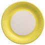Borden Karton rond Ø 23cm Geel