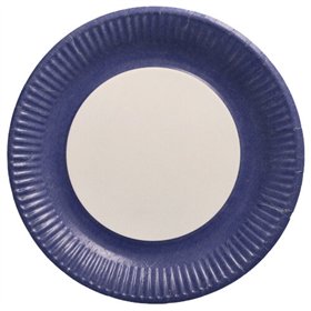 Borden Karton rond Ø 23cm Donkerblauw