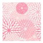 Servetten 3-laags 1/4 vouw 40cm x 40cm Roze Floralies - Horecavoordeel.com