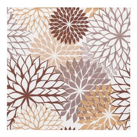 Servetten 3-laags 1/4 vouw 40cm x 40cm Taupe Floralies