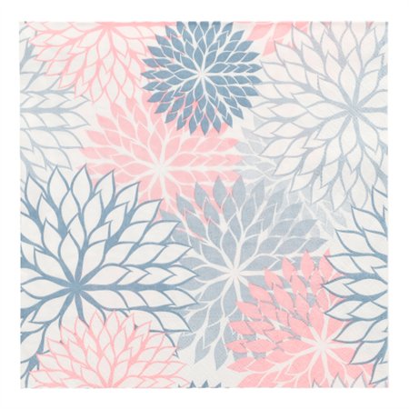 Servetten 3-laags 1/4 vouw 40cm x 40cm Grijs Floralies