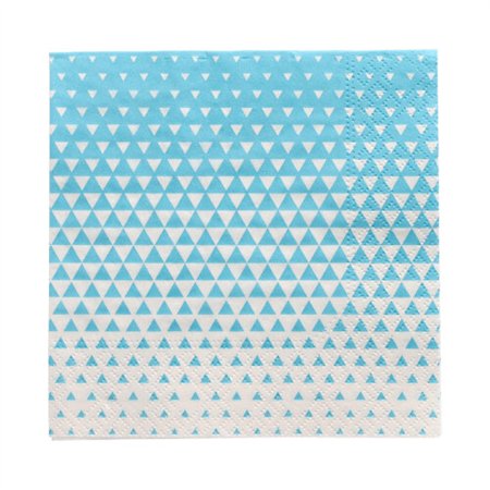 Servetten 3-laags 1/4 vouw 25cm x 25cm Turkoois Optik