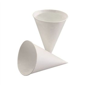 Puntbekers Suikerriet-Papier 100ml Ø 7cm x 9,5cm Wit