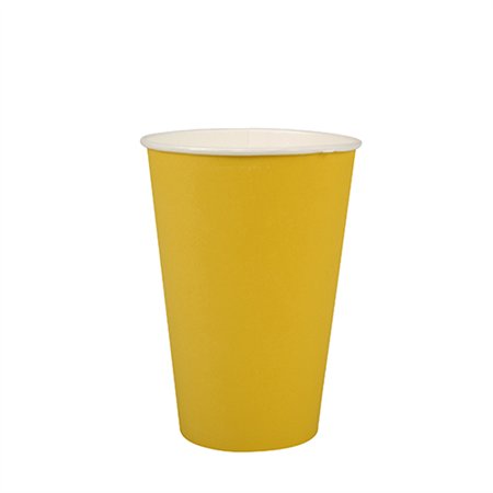 Drinkbekers Karton 0,2 l Ø 7cm x 9,7cm Geel - Horecavoordeel.com
