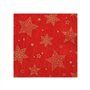 Servetten 3-laags 1/4 vouw 25cm x 25cm Rood Christmas Shine - Horecavoordeel.com