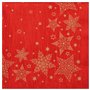 Servetten 3-laags 1/4 vouw 40cm x 40cm Rood Christmas Shine - Horecavoordeel.com