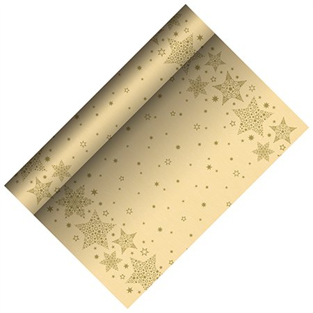 Tafellopers Airlaid 3 m x 40cm Crème Christmas Shine