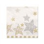 Servetten 3-laags 1/4 vouw 25cm x 25cm Stardust