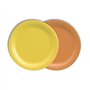 Borden Karton rond Ø 18cm kleuren assortiment - Geel/Oranje - Horecavoordeel.com