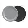 Borden Karton rond Ø 18cm kleuren assortiment - Grijs/Zwart