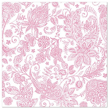 Servetten ROYAL Collection 1/4 vouw 40cm x 40cm Fuchsia Paisley