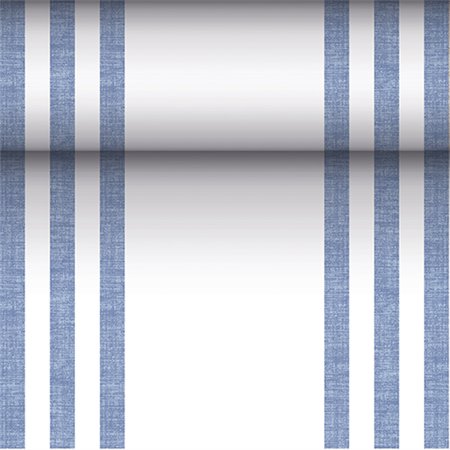 Tafellopers stofkarakter PV-Tissue Mix ROYAL Collection 24 m x 40cm Blauw Lines