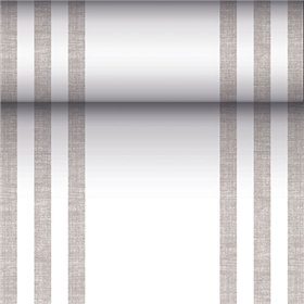 Tafellopers stofkarakter PV-Tissue Mix ROYAL Collection 24 m x 40cm Grijs Lines