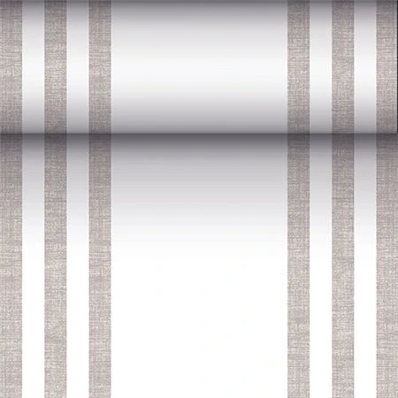Tafellopers stofkarakter PV-Tissue Mix ROYAL Collection 24 m x 40cm Grijs Lines