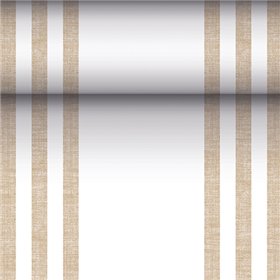 Tafellopers stofkarakter PV-Tissue Mix ROYAL Collection 24 m x 40cm Zand Lines