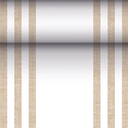 Tafellopers stofkarakter PV-Tissue Mix ROYAL Collection 24 m x 40cm Zand Lines