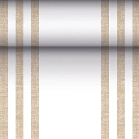 Tafellopers stofkarakter PV-Tissue Mix ROYAL Collection 24 m x 40cm Zand Lines