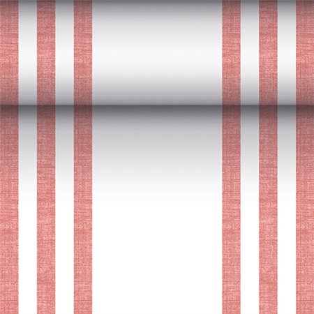 Tafellopers stofkarakter PV-Tissue Mix ROYAL Collection 24 m x 40cm Bordeaux Lines