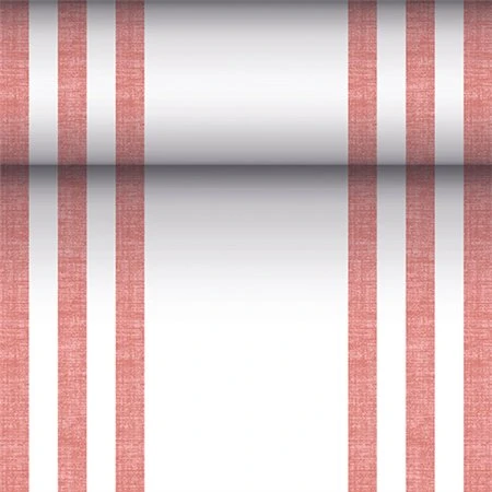 Tafellopers stofkarakter PV-Tissue Mix ROYAL Collection 24 m x 40cm Bordeaux Lines