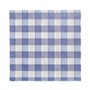 Servetten 1-laags 1/4 vouw 33cm x 33cm Blauw/Wit Vichy Karo