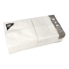 Servetten 2-laags 1/8 vouw 40cm x 40cm Wit