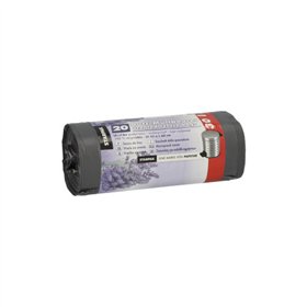 Pedaalemmerzakken met geur LDPE 30 l 60cm x 50cm Grijs - Lavendel - Horecavoordeel.com