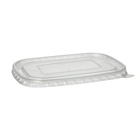 Deksel voor saladebakken PP rechthoekig 2cm x 17,3cm x 12,3cm Transparant - Horecavoordeel.com