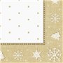 Servetten ROYAL Collection 1/4 vouw 40cm x 40cm Goud X-Mas