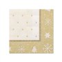 Servetten ROYAL Collection 1/4 vouw 25cm x 25cm Goud X-Mas - Horecavoordeel.com