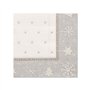 Servetten ROYAL Collection 1/4 vouw 25cm x 25cm Zilver X-Mas