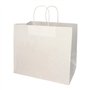 Draagtassen Papier 27cm x 32cm x 21,5cm Wit met gedraaid handvat