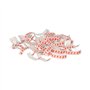 Zaksluitingen Sluit clips 3,3cm x 0,8cm x 0,1cm Rood/Wit