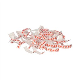 Zaksluitingen Sluit clips 3,3cm x 0,8cm x 0,1cm Rood/Wit - Horecavoordeel.com