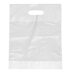 Draagtassen HDPE 50cm x 45cm x 8cm Wit - Horecavoordeel.com