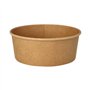 Saladebakken Karton rond 1300ml Ø 18,4cm x 7cm Bruin