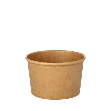 Soepbekers Karton rond 230ml Ø 9,8cm x 6cm Bruin