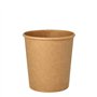 Soepbekers Karton rond 470ml Ø 9,8cm x 10cm Bruin